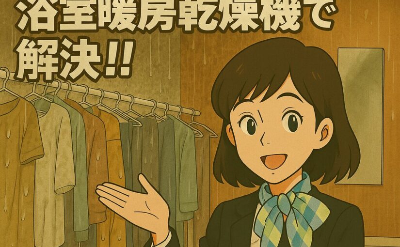浴室暖房乾燥機のおすすめ活用法｜部屋干し臭を防ぐハンガー掛け乾燥テクニック