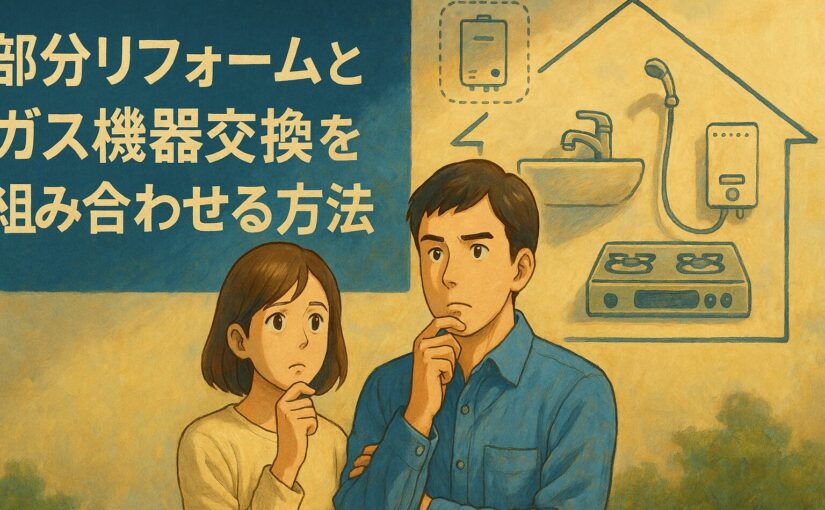 小牧市にお住まいのお客様のこんな疑問にお答えします。/部分リフォームとガス機器交換を組み合わせる方法について