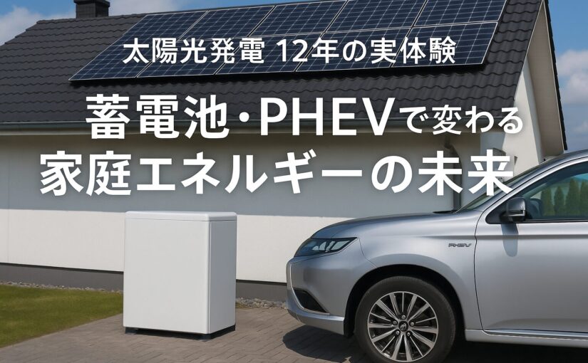 小牧市 太陽光発電12年の実体験|蓄電池・PHEVで変わる家庭エネルギーの未来
