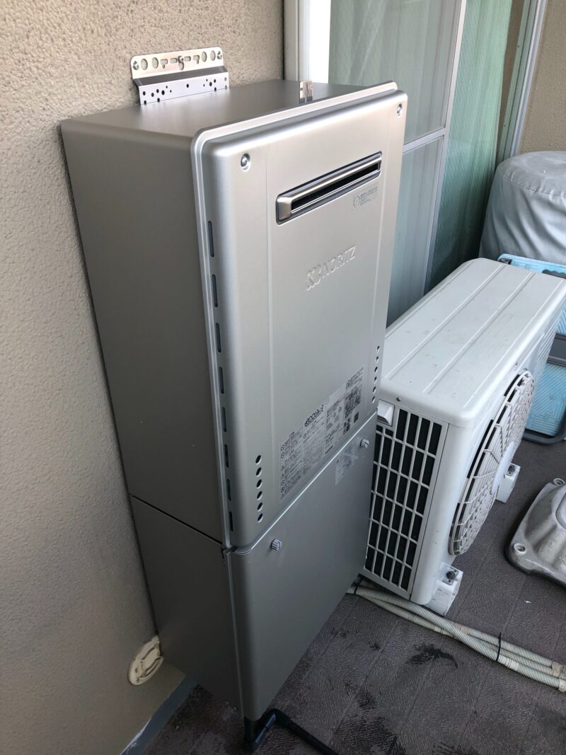小牧市でエコジョーズを最新機種に取替した施工後の様子