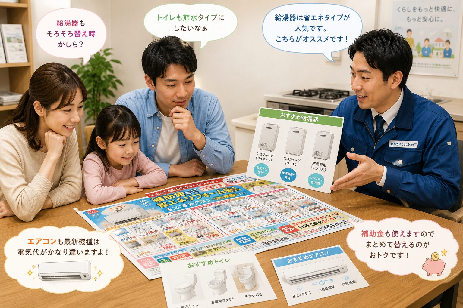 住宅設備の故障で困る家族